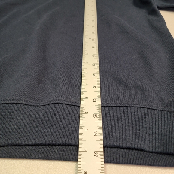 Goodfellow Pullover Crew Neck Sweatshirt Flower Embroidery Blue Size L - Picture 4 of 7